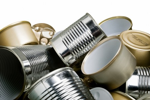 Business waste crew finishing a removal and loading the last item